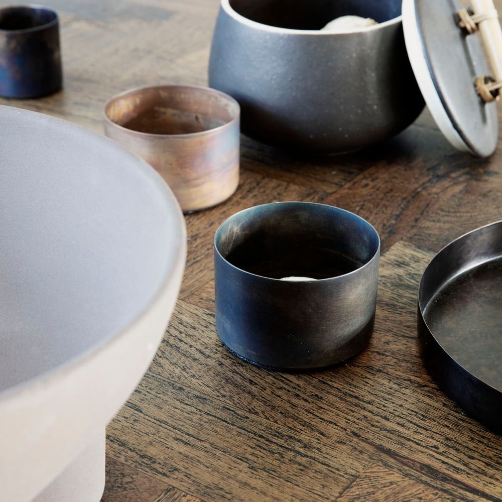 仿舊棕小燭台 Antique Brown Tealight Holders - A Design&Life Project