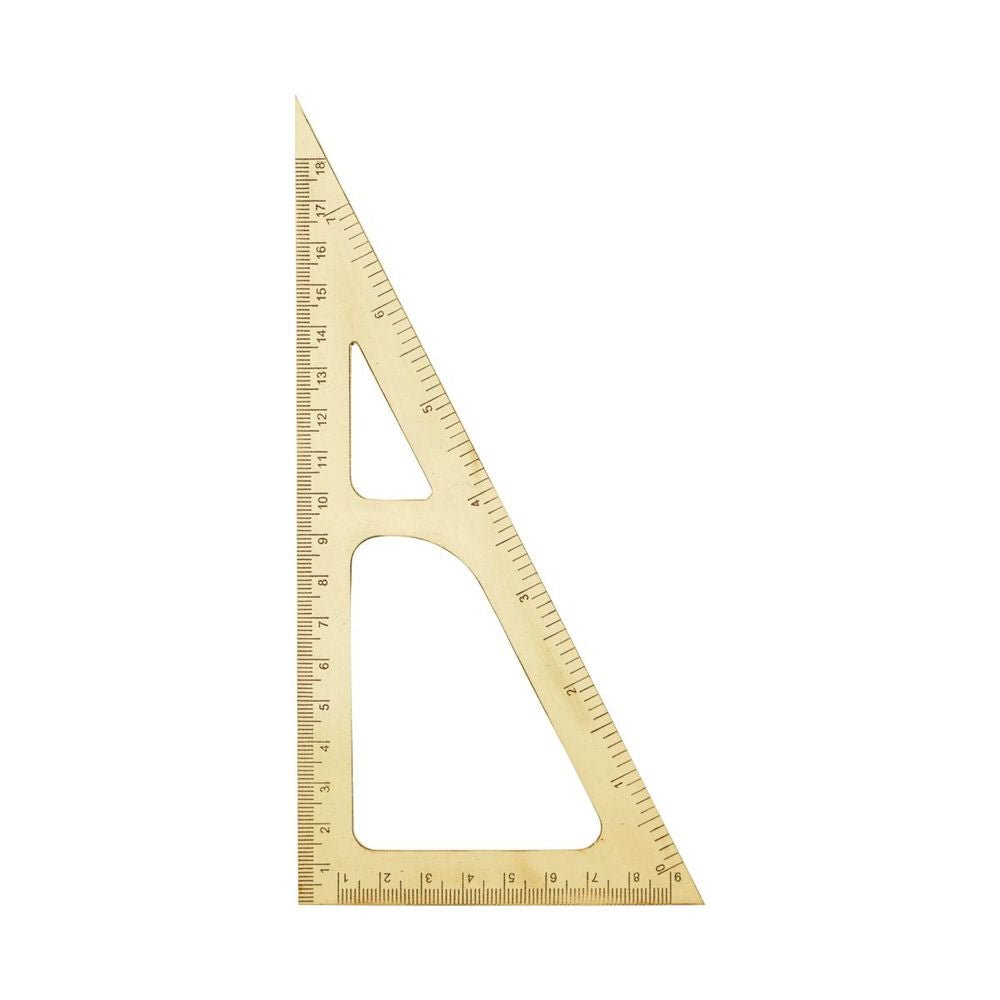 黃銅三角尺 Brass Triangle Ruler - A Design&Life Project