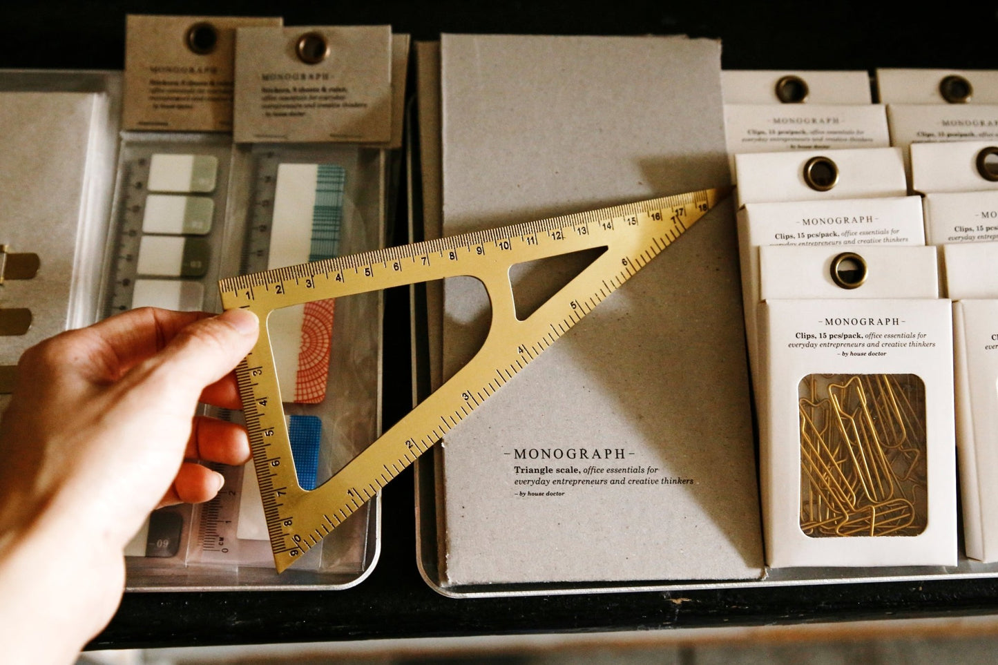 黃銅三角尺 Brass Triangle Ruler - A Design&Life Project