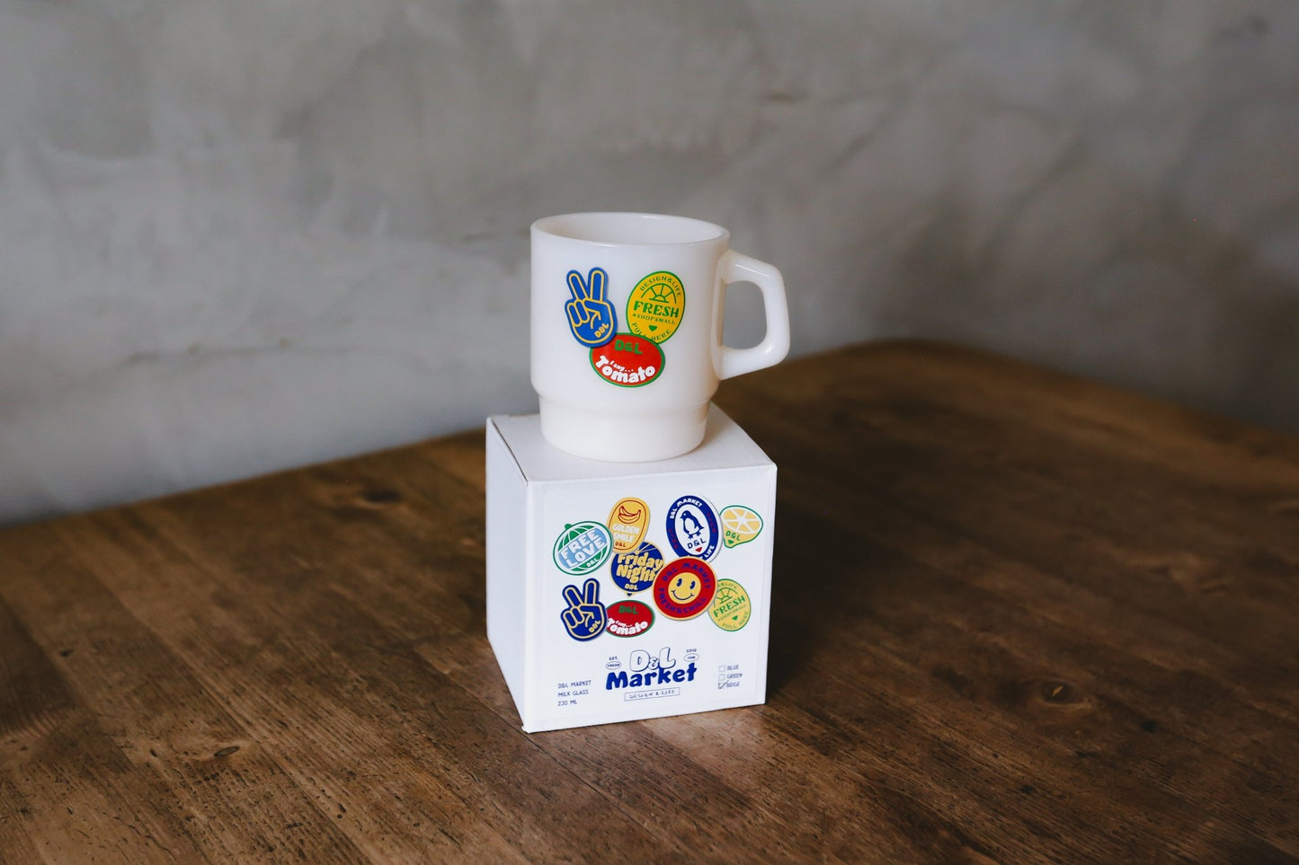 D&L Market Milk Glass Mug 牛奶杯 - A Design&Life Project