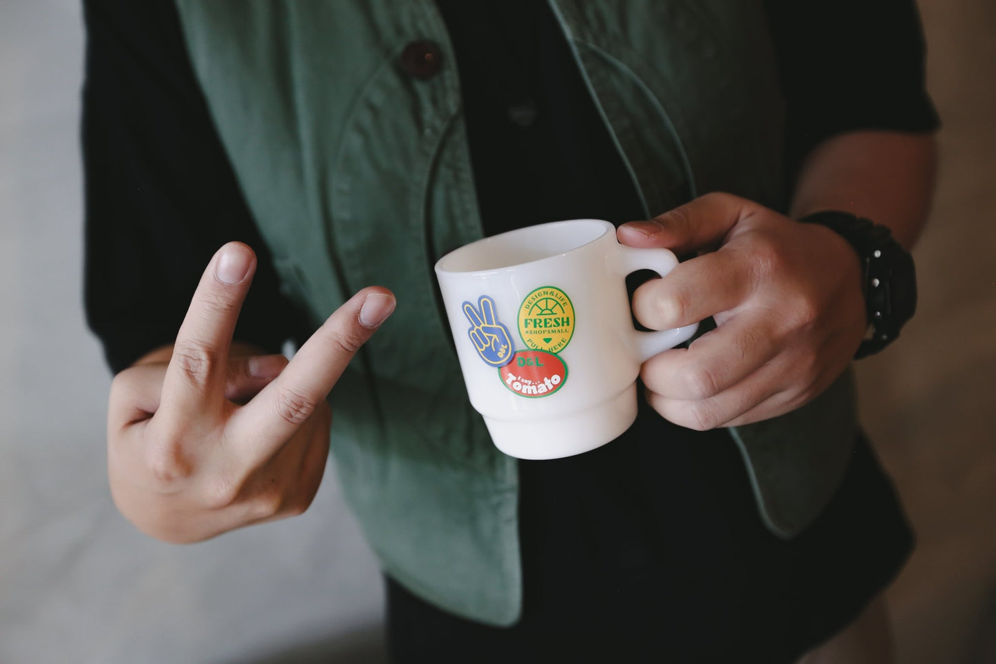 D&L Market Milk Glass Mug 牛奶杯 - A Design&Life Project