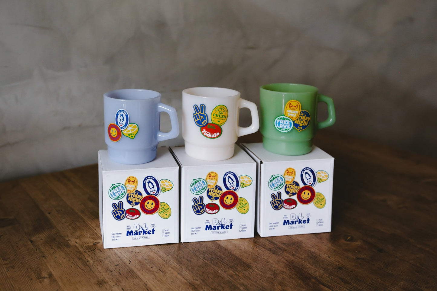 D&L Market Milk Glass Mug 牛奶杯 - A Design&Life Project