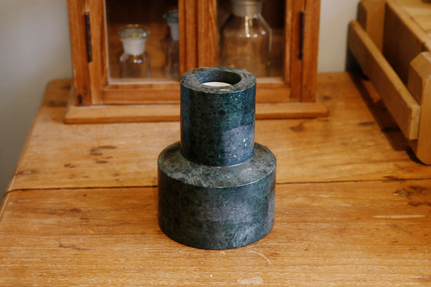 綠色大理石燭台 Green Marble Candle Stand - A Design&Life Project