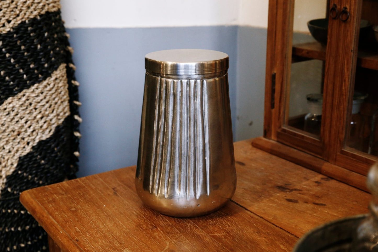 仿舊帶蓋錫罐 Tin Jar with Lid