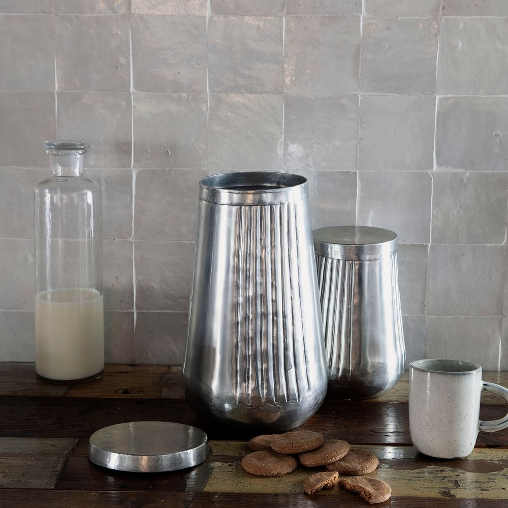 仿舊帶蓋錫罐 Tin Jar with Lid