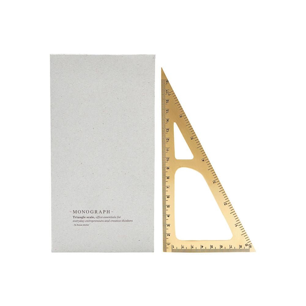 黃銅三角尺 Brass Triangle Ruler - A Design&Life Project