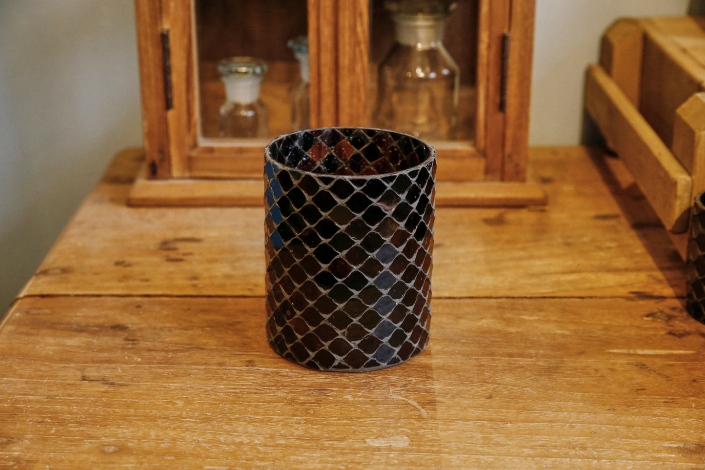 復古棕玻璃燭台 Brown Tealight Holder - A Design&Life Project