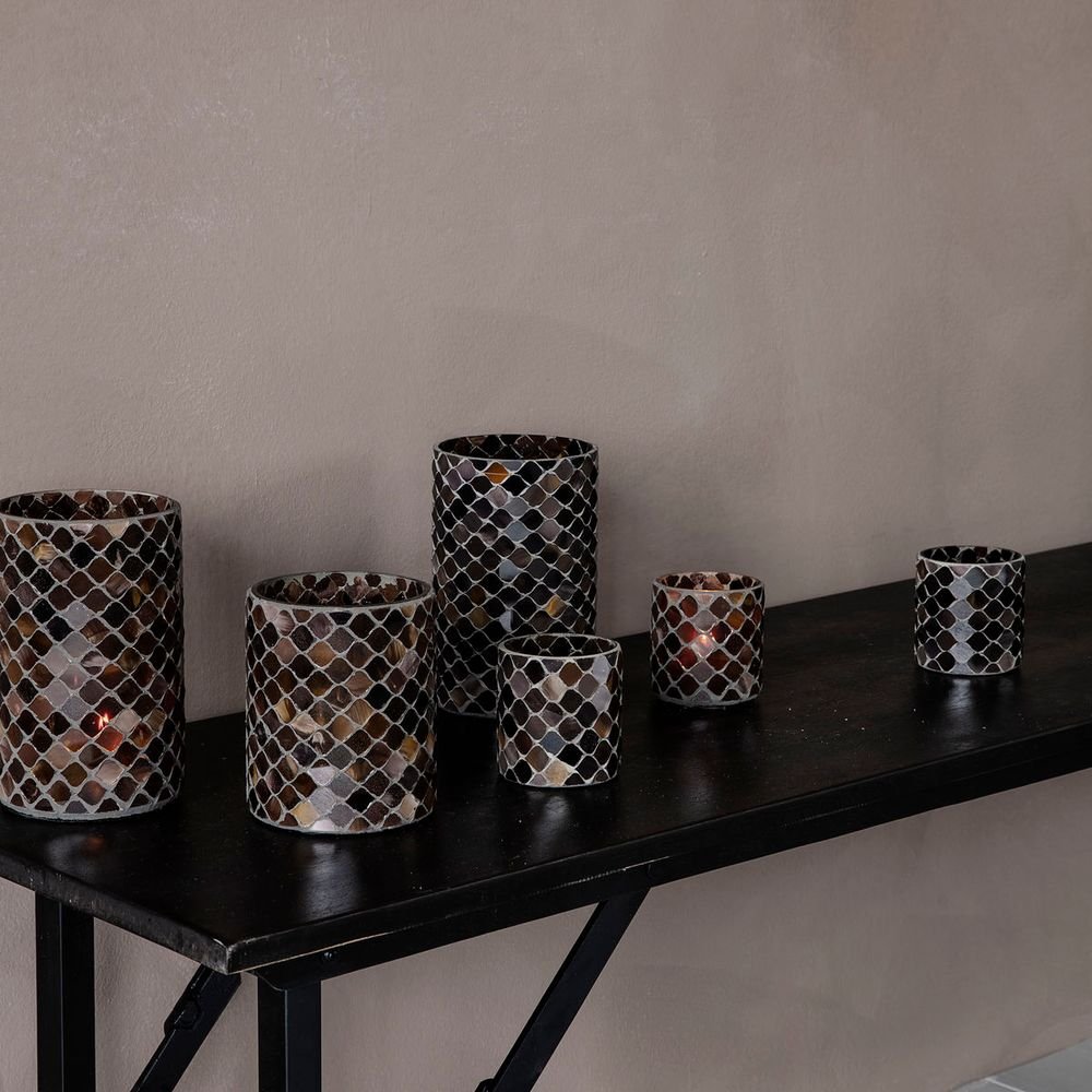 復古棕玻璃燭台 Brown Tealight Holder - A Design&Life Project