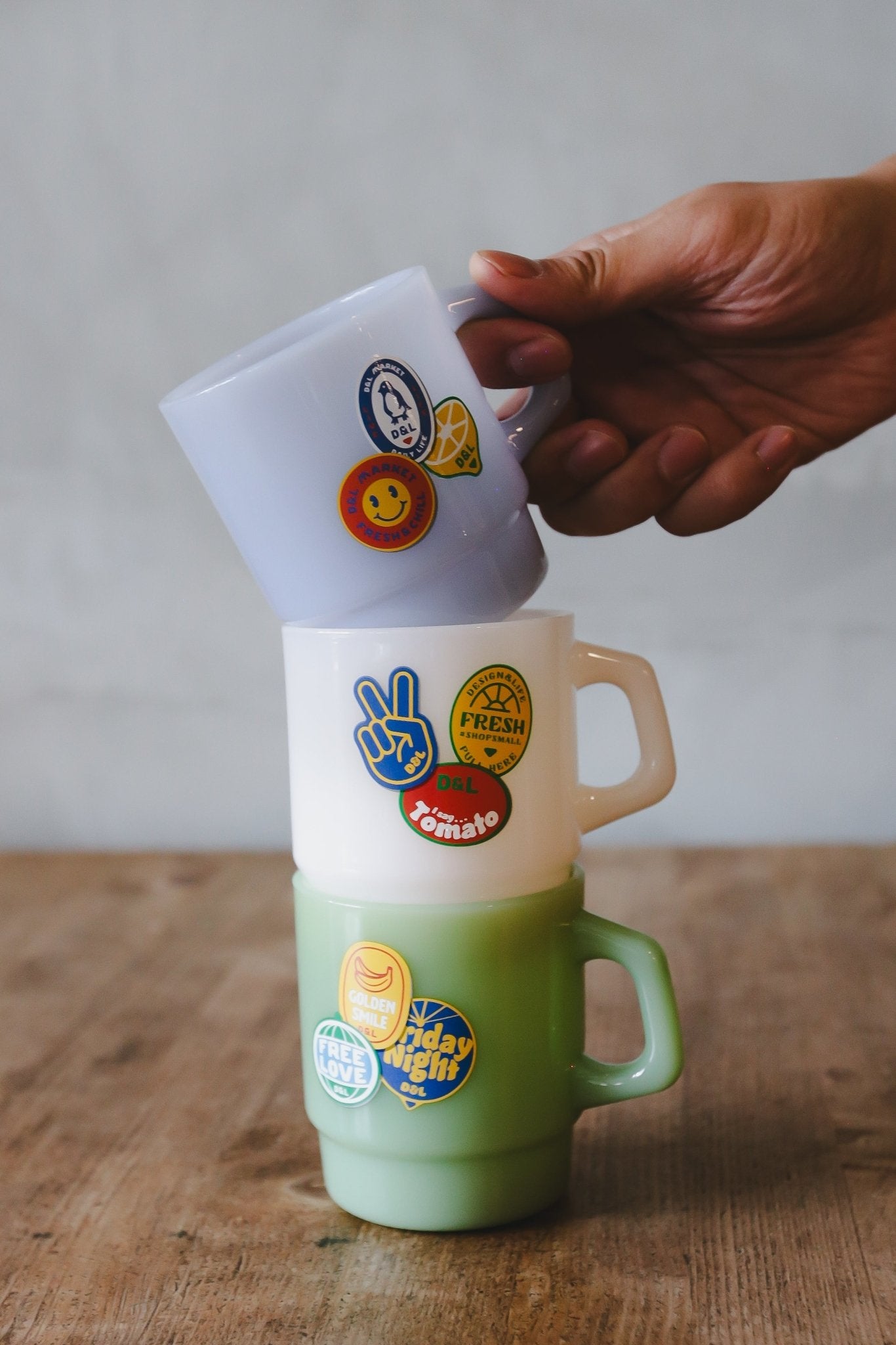 D&L Market Milk Glass Mug 牛奶杯 - A Design&Life Project